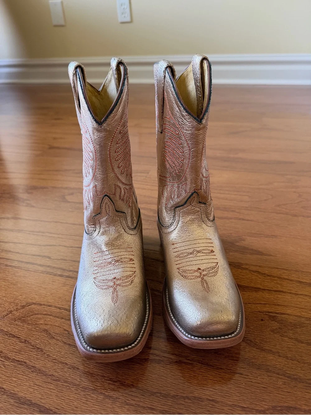 Gold Western Cowboy Boots